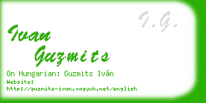 ivan guzmits business card